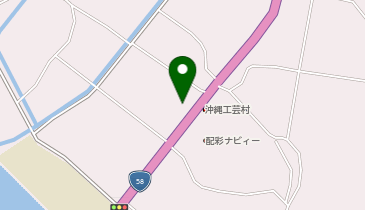 宅配ロッカーPUDO 沖縄ヤマト運輸 恩納村営業所の地図画像