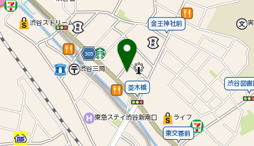 宅配ロッカーPUDO ヤマト運輸 渋谷駅前営業所Cの地図画像