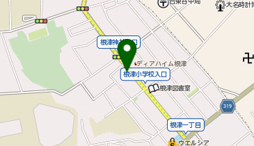 宅配ロッカーPUDO P329 根津1丁目の地図画像