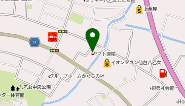 宅配ロッカーPUDO ヤマト運輸 仙台八乙女センターの地図画像