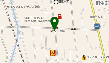 宅配ロッカーPUDO ヤマト運輸 高山問屋センターの地図画像