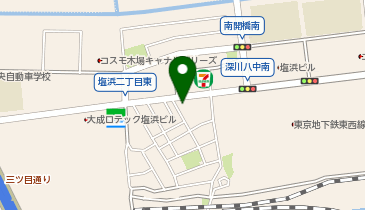 宅配ロッカーPUDO P163 塩浜2丁目の地図画像