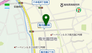 宅配ロッカーPUDO URアーベインルネス梅光園の地図画像