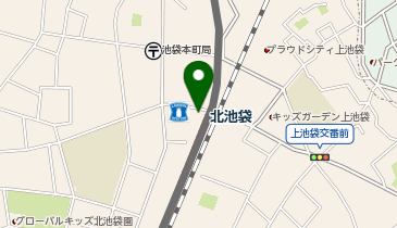 宅配ロッカーPUDO 東武鉄道 東上線 北池袋駅の地図画像