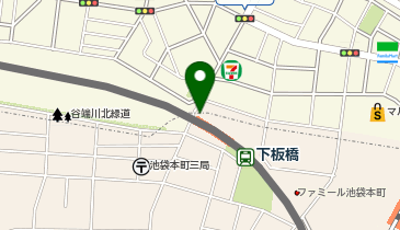 宅配ロッカーPUDO 東武鉄道 東上線 下板橋駅の地図画像