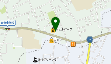 宅配ロッカーPUDO ウェルパーク 新座野寺店の地図画像