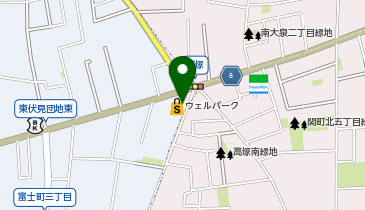 宅配ロッカーPUDO ウェルパーク 西東京富士町店の地図画像
