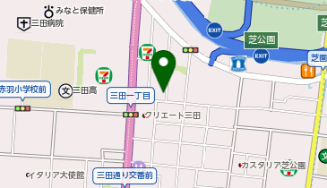 宅配ロッカーPUDO P295 Dパーキング 港区芝3丁目第1の地図画像