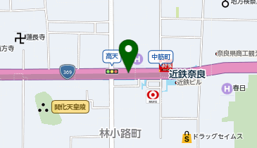 宅配ロッカーPUDO 近畿日本鉄道 奈良駅 西改札正面の地図画像