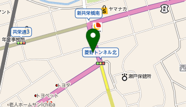 宅配ロッカーPUDO ヤマト運輸 瀬戸共栄通営業所の地図画像