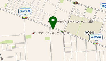 宅配ロッカーPUDO ライフ 川崎塚越店の地図画像