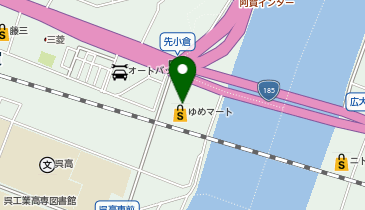 宅配ロッカーPUDO イズミ ゆめマート阿賀の地図画像