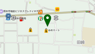 宅配ロッカーPUDO イズミ ゆめマート田崎の地図画像
