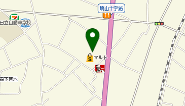 宅配ロッカーPUDO マルト 塙山店の地図画像