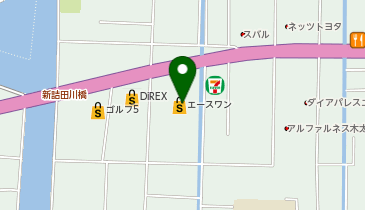 宅配ロッカーPUDO エースワン 高松木太店の地図画像