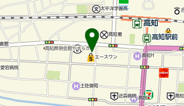 宅配ロッカーPUDO エースワン 高知駅前店の地図画像