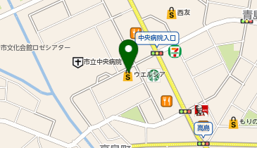 宅配ロッカーPUDO ウエルシア 富士中央病院前店の地図画像