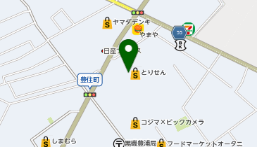 宅配ロッカーPUDO とりせん 黒磯店の地図画像