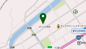 宅配ロッカーPUDO ヤマト運輸 諫早多良見営業所の地図画像