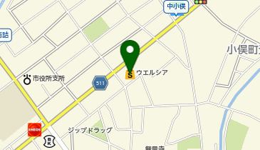 宅配ロッカーPUDO ウエルシア 伊勢小俣店の地図画像