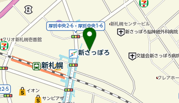 宅配ロッカーPUDO BiVi 新さっぽろの地図画像