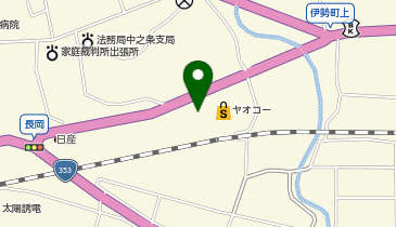 宅配ロッカーPUDO ヤオコー 中之条店の地図画像