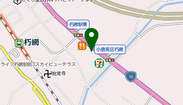 宅配ロッカーPUDO ヤマト運輸 小倉朽網営業所の地図画像