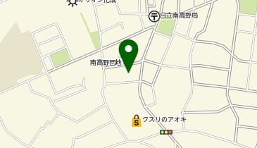 宅配ロッカーPUDO ウエルシア 日立南高野店の地図画像