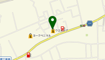宅配ロッカーPUDO ウエルシア 水戸新原店の地図画像