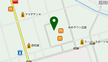 宅配ロッカーPUDO イズミ ゆめタウン出雲の地図画像