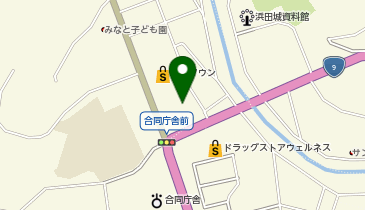 宅配ロッカーPUDO イズミ ゆめタウン浜田の地図画像