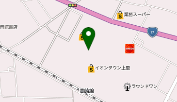 宅配ロッカーPUDO カスミ イオンタウン上里店の地図画像