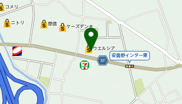 宅配ロッカーPUDO ウエルシア 安曇野インター店の地図画像