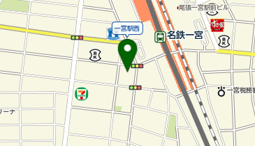 宅配ロッカーPUDO ウエルシア 一宮駅西口店の地図画像