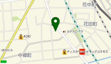 宅配ロッカーPUDO ウエルシア 豊橋花中町店の地図画像