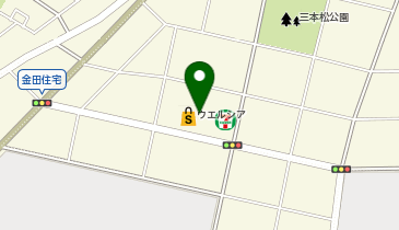 宅配ロッカーPUDO ウエルシア 豊橋東森岡店の地図画像