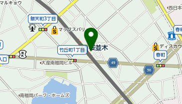 宅配ロッカーPUDO 西日本鉄道 桜並木駅の地図画像