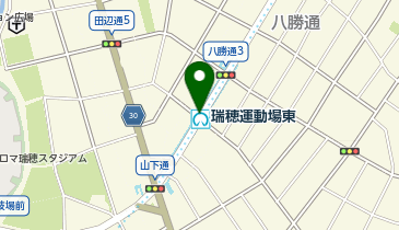 宅配ロッカーPUDO 名古屋市交通局 瑞穂運動場東駅の地図画像