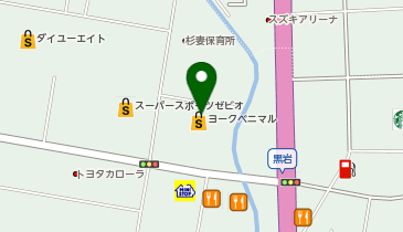 宅配ロッカーPUDO ヨークベニマル 南福島店の地図画像