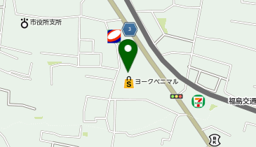 宅配ロッカーPUDO ヨークベニマル 福島泉店の地図画像