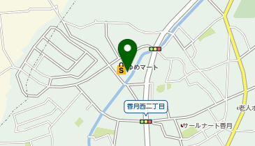 宅配ロッカーPUDO ゆめマート 香月西の地図画像