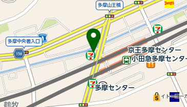 宅配ロッカーPUDO セブン-イレブン 多摩センター駅西店の地図画像