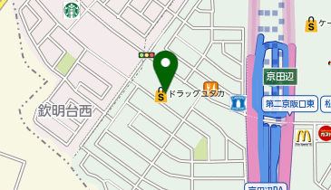 宅配ロッカーPUDO ドラッグユタカ 松井山手店の地図画像