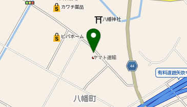 宅配ロッカーPUDO ヤマト運輸 矢吹営業所(矢吹)の地図画像