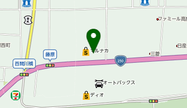 宅配ロッカーPUDO マルナカ 高屋店の地図画像