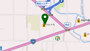宅配ロッカーPUDO マルナカ 院庄店の地図画像