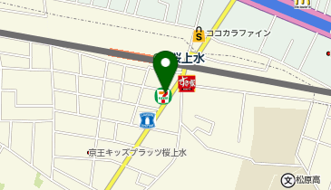 宅配ロッカーPUDO セブン-イレブン 世田谷桜上水駅南店の地図画像