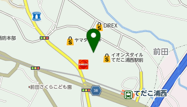 宅配ロッカーPUDO イオンスタイル 浦西店の地図画像