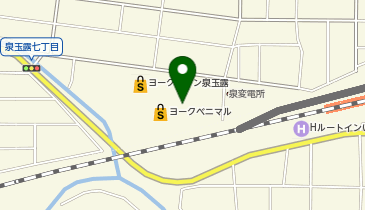 宅配ロッカーPUDO ウエルシア ヨークタウンいわき泉玉露店の地図画像