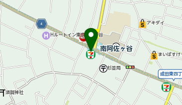 宅配ロッカーPUDO セブン-イレブン 南阿佐谷駅前店の地図画像